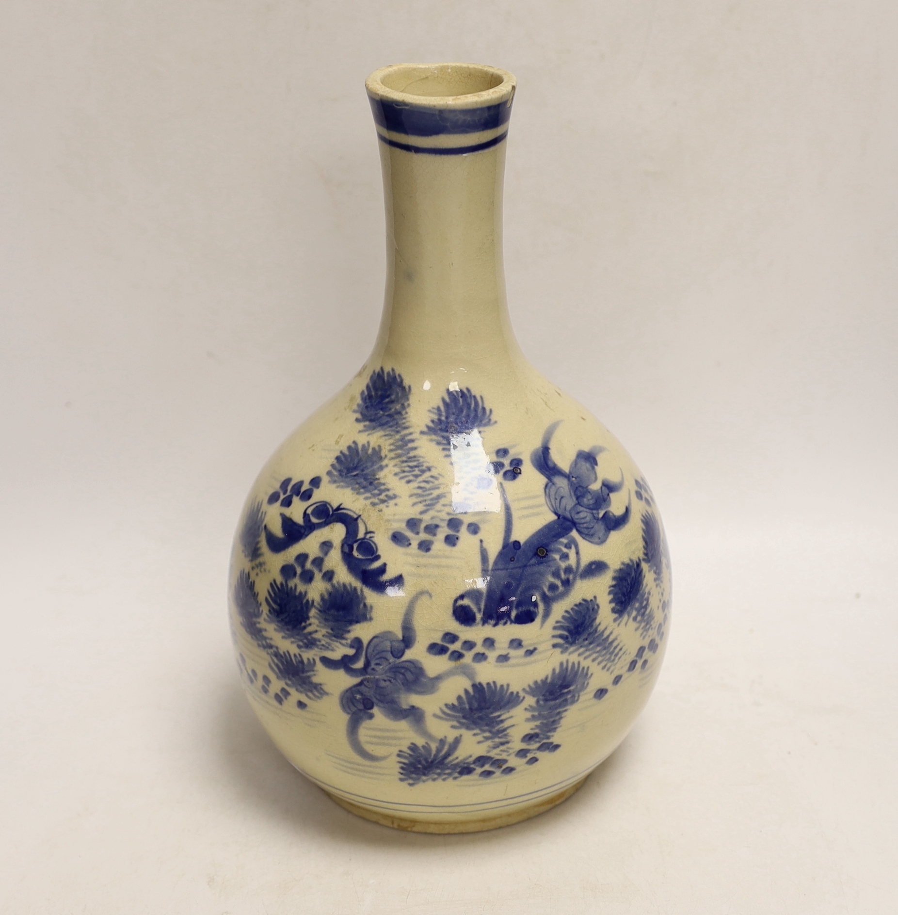 Two Korean or Chinese bottles, tallest 27cm